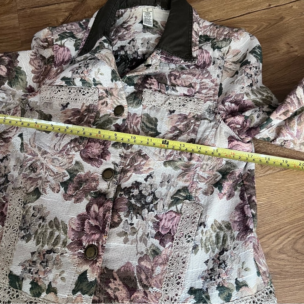 Hand Crafted Floral Patchwork Jacket – One of a Kind - Picture 9 of 13